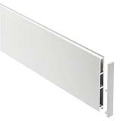 Perfil aluminio phanter s3 para fitas led 2 metros branco
