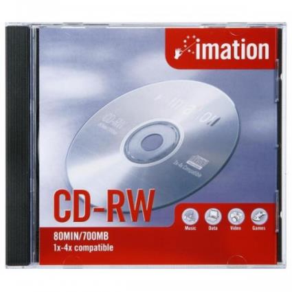 CD-RW 700Mb  com caixa 1 Unidade