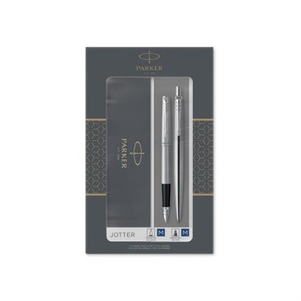 Conjunto  Esferográfica Jotter Aço CT+ Caneta