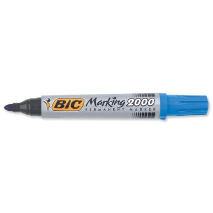 Marcador Grosso Permanente  2000 Azul 12 Unidades