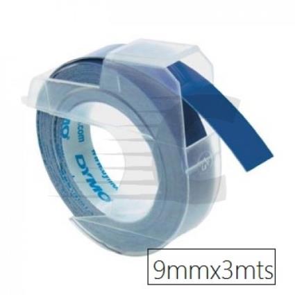 Fita  Plástica 9mmx3m Azul