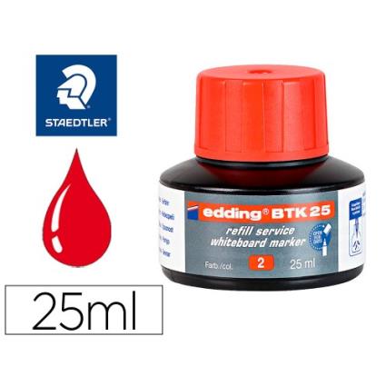Recarga para Marcador Quadro Branco  BTK-25 Vermelho 25ml