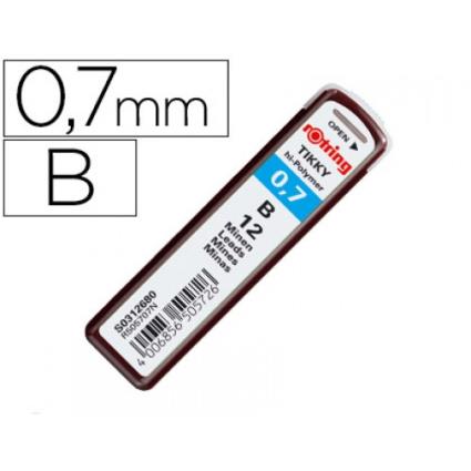 Minas 0,7mm B  Tikky Tubo Com 12 Minas