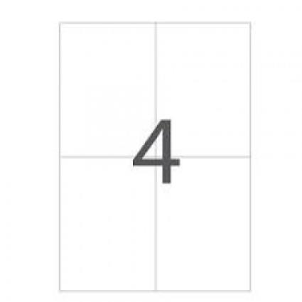 Etiquetas A4 105x148mm Autocolantes Brancas 100 Folhas