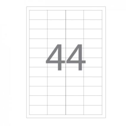 Etiquetas A4 48,3x25,4mm Autocolantes Brancas 100 Folhas