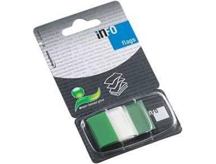 Separador Index Marcador 25x43mm 50 Folhas Verde