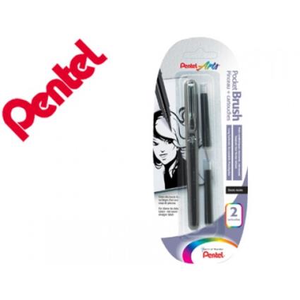 Pincel Tinta Da China Preto Com Recarga 