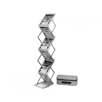 Expositor de Chão 6 Prateleiras Dobrável 180x267x263mm