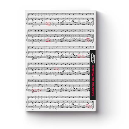 Caderno de Música, A4, 20 Folhas