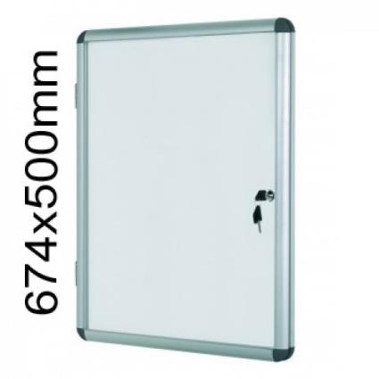 Vitrine de Interior Oval Fundo Magnético 674x500mm