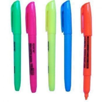 Marcador Fluorescente Caneta  Rosa 1 Unidade
