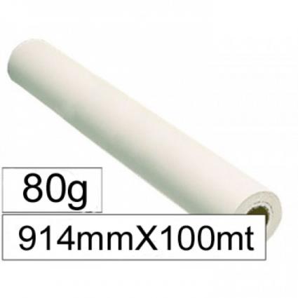 Papel Plotter 80Grs 914mmx100mts A0  Premium Extra