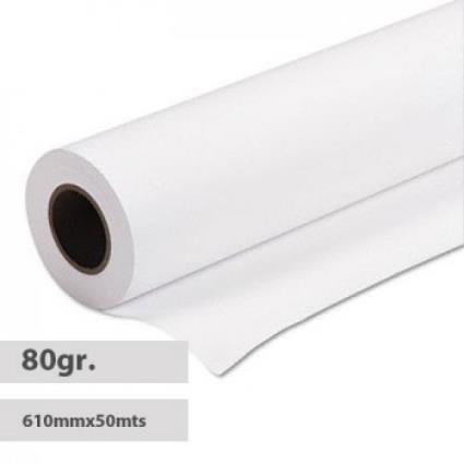 Papel Plotter 80Grs 610mmx50mts A1  Draft (Pack 4 Rolos)