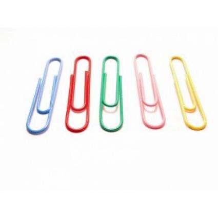 Clips Nº2 Coloridos caixa com 100 unidades