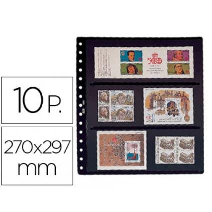 Bolsa Catálogo A4 Para Selos 8 Bandas Dupla Face Pack 10 Unidades