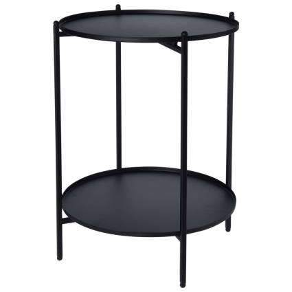 Mesa de apoio metal 50,5 cm preto