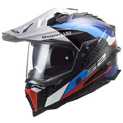 Capacete Motocross Mx701 Explorer Carbon Frontier XL Gloss Black / Blue