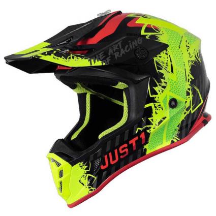 Capacete Off-road J38 Mask L Fluo Yellow / Red / Black