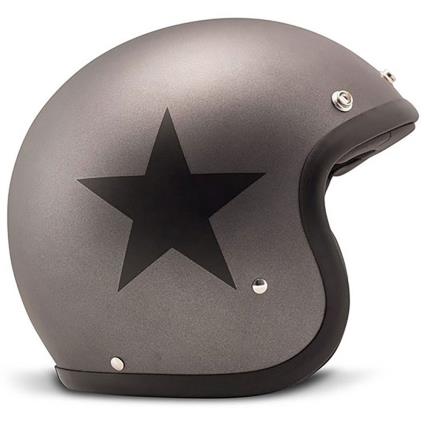 Capacete Jet Vintage L Star Grey