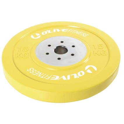 Olympic Competition Bumper Plate 15 Kg 15 kg Yellow