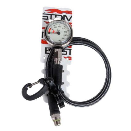 Pressure Gauge With Xtreme Hose 400 Bar HP