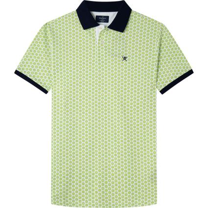 Polo Manga Curta Allover Citrus Fruits L Wild Lime