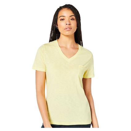 Camiseta De Manga Curta Com Decote Em V Pocket 10 Beacon Yellow