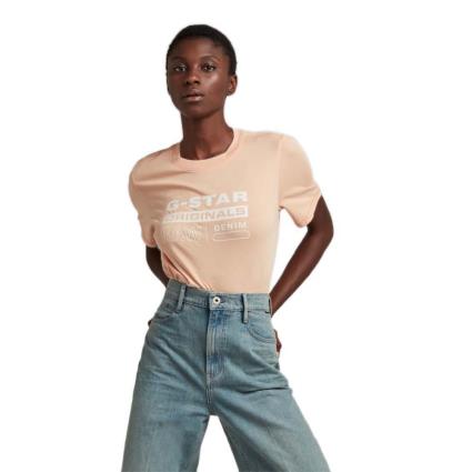 Camiseta Manga Curta Decote Redondo Originals Label XS Peach Nougat