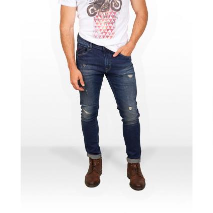 Efeito Jeans Angustiado Skinny 33 Blue Denim