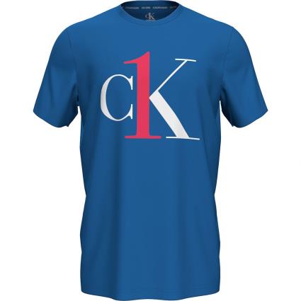 Camiseta Crew S Kettle Blue W / Bright Mulberry