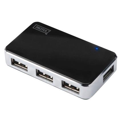 DA-70220 interface hub 480 Mbit/s Black S.