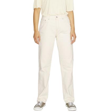 Jeans Cintura Média Seoul Straight 28 White Denim