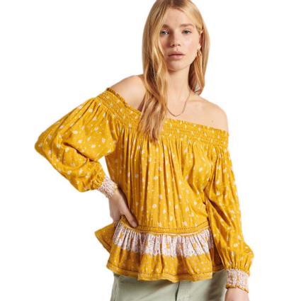 Ameera Off Shoulder XS Ochre