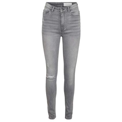 Jeans Cintura Alta Callie Skinny Vi193mg 28 Medium Grey Denim