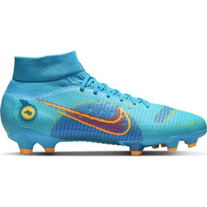 Botas Futbol Mercurial Superfly Viii Pro Fg EU 46 Chlorine Blue / Laser Orange / Marina