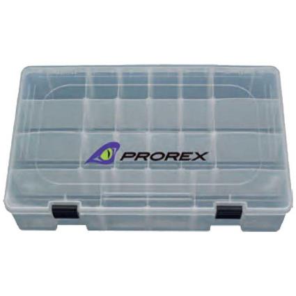 Prorex Tackle Box 2 360 x 225 x 85 mm White / Transparent