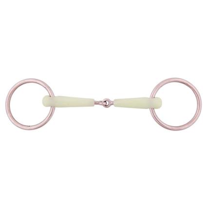 Single Jointed Loose Ring Snaffle Pony Apple Mouth 15 Mm 11.5 cm Silver