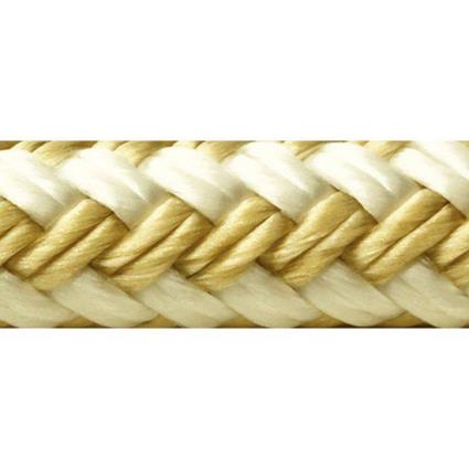 Double Braided Nylon Fender Line 100 9 Mm 1.8 m Gold / White