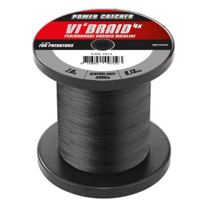 Vi Linha Trançada 2000 M 0.160 mm Grey