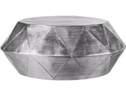 Mesa de Centro  Bordeaux Alumínio Prateado (73 x 28.5 cm)
