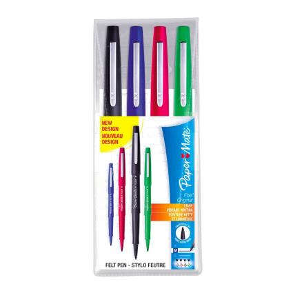 Flair M 0.7 Mm 4 Unidades One Size Black / Blue / Red / Green