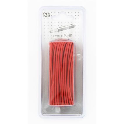 Cabo Elétrico 1mm² Vermelho 10 M