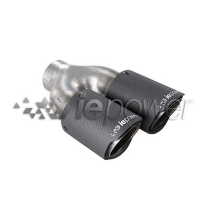 Ponteira Redonda Dupla Em Carbono  Diâmetro Exterior 76mm T.interior 55m Esquerda