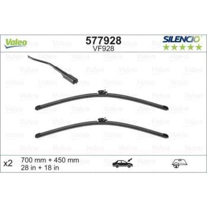 1 Escova Limpa-vidros Valeo Vf928