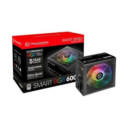 Fonte Alimentação  Atx 600w Smart Rgb Preto