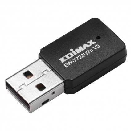 Carta de Rede Wi-fi USB  EW-7722UTN V3 WIFI 2.4 GHz 300 Mbps