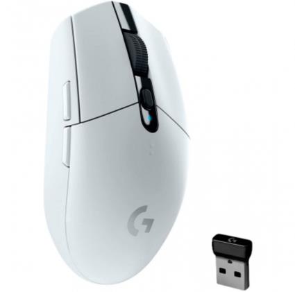 G305 - Rato - óptico - 6 botões - sem fios - LIGHTSPEED - receptor sem fio USB - branco