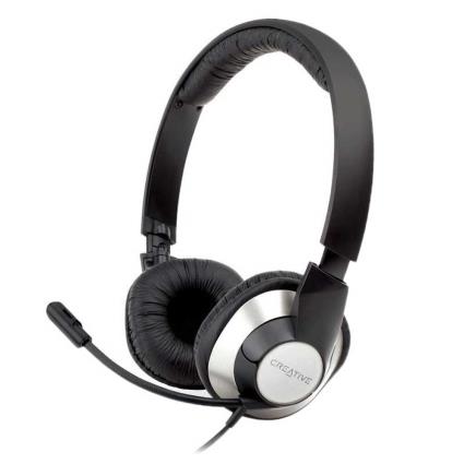 CREATIVE - Auscultadores Chat Max HS-720 c/ Microfone PC/Gaming USB