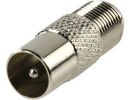 Adaptador Coaxial F Coaxial Masculino - F Feminin.