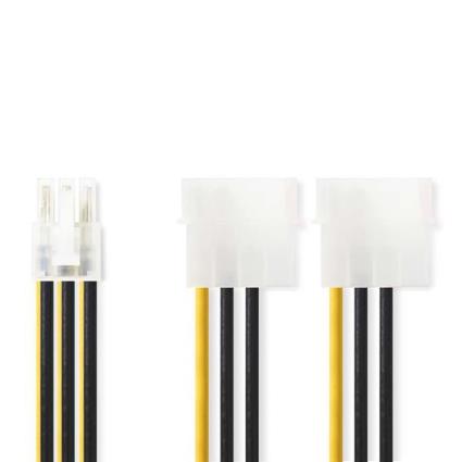 Cabo De Alimentação Int. 2 X Molex Masculino - Pci